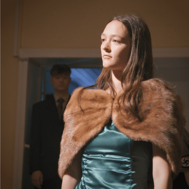 Kostume far en forestilling